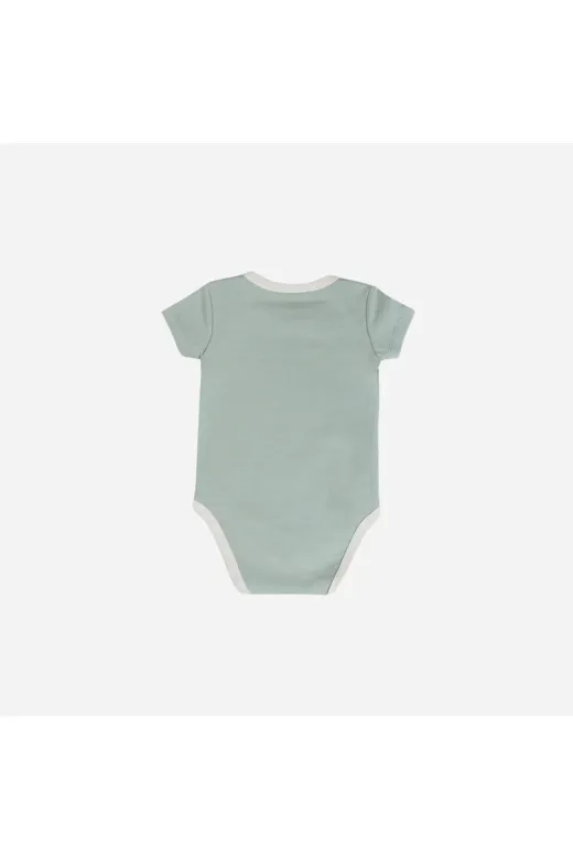 KidZee LA7Y4QVEW8-2 Sage Body Suit-Kışlık Body-Yeşil