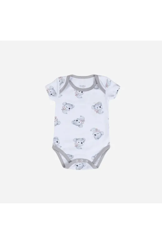 KidZee LA7Y4QVEW8 Koala Body Suit-Kışlık Body-Gri
