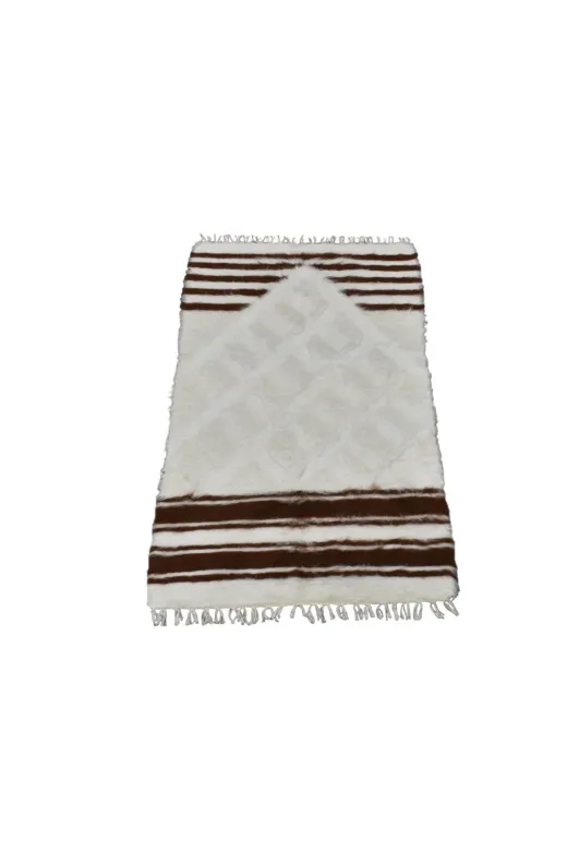 Kilim Antik kilim9 El Dokuma Yün Namazlık Seccade Tiftik Siirt Battaniyesi 0009 - Yeni - Beyaz