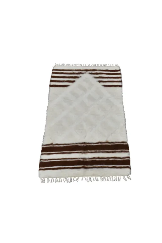 Kilim Antik kilim9 El Dokuma Yün Namazlık Seccade Tiftik Siirt Battaniyesi 0009 - Yeni - Beyaz