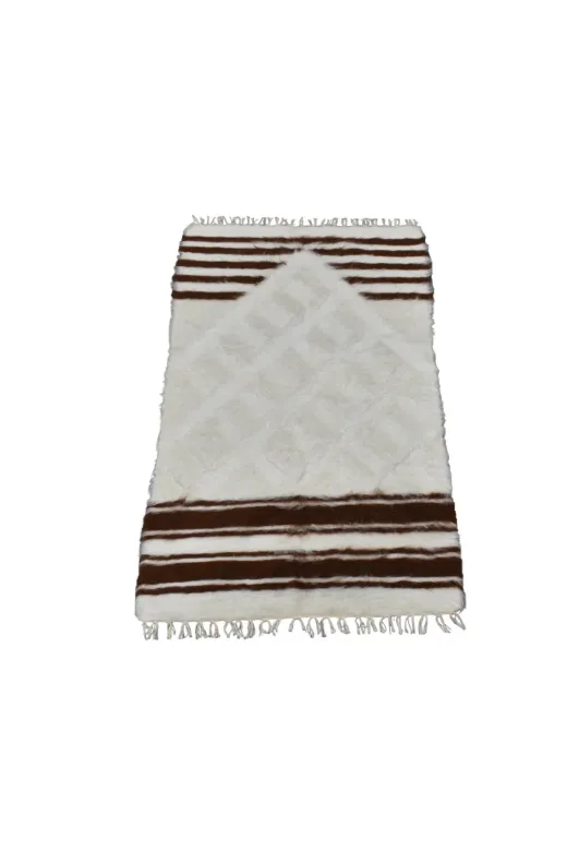 Kilim Antik kilim9 El Dokuma Yün Namazlık Seccade Tiftik Siirt Battaniyesi 0009 - Yeni - Beyaz
