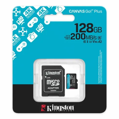 Kingston Canvas Go Plus 128GB microSDXC Hafıza Kartı