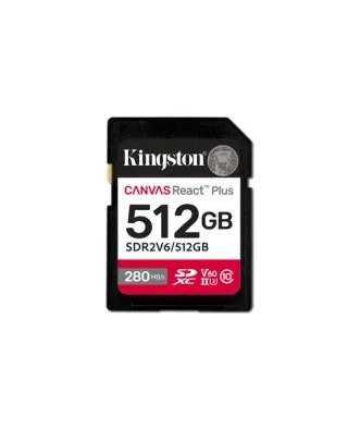 Kingston Canvas React Plus 512GB V60 SD Hafıza Kartı