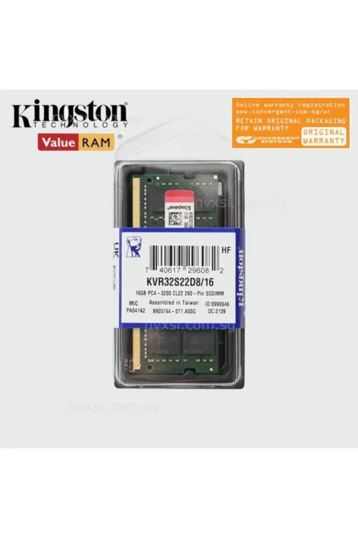 Kingston KVR32S22D8/16…zbzy3367 Gl702Vm-Gc144T, Gl702Vm-Gc151T Uyumlu 16 Gb Notebook Ram Bellek Update