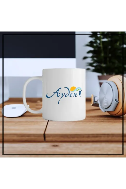 Kitle Promosyon KUP12091553 Aydın Tasarımlı Kupa Bardak Kişiye Özel Hediye