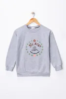 Kız Çocuk Hz Aişe Baskılı Pamuklu Sweat