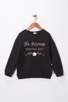 Kız Çocuk "Hz Zeynep"  Baskılı Pamuklu Sweat