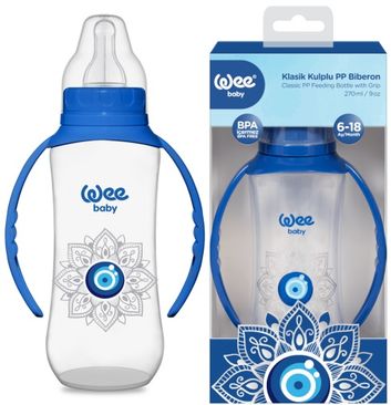 Klasik Kulplu PP Biberon 270ML Nazar Boncuğu