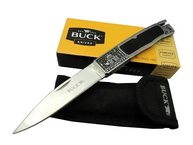 Knives Bk-001brv Kamp Çakı 23 Cm - Metal İşlemeli Sap, Kılıflı