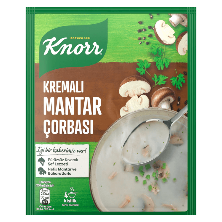 Knorr DdiGR3xkBb Kremalı Mantar Çorbası (4 Kişilik - 63Gr)