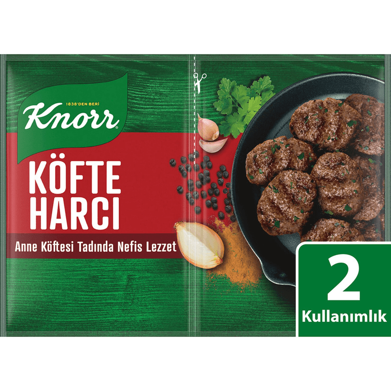 Knorr q31JFCoPyc Köfte Harcı Anne Köftesi Tadında Nefis Lezzet (2 Kullanımlık 41G + 41G = 82 G)