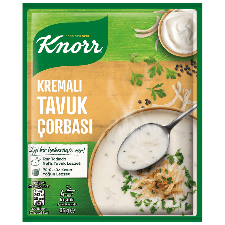 Knorr Q6ELbfoJu2 Kremalı Tavuk Çorbası (4 Kişilik - 65G)