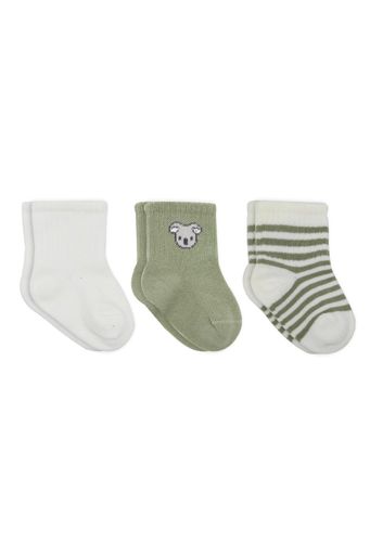 Koala Boy 3'lü Penye Soket Çorap 10133 Ekru