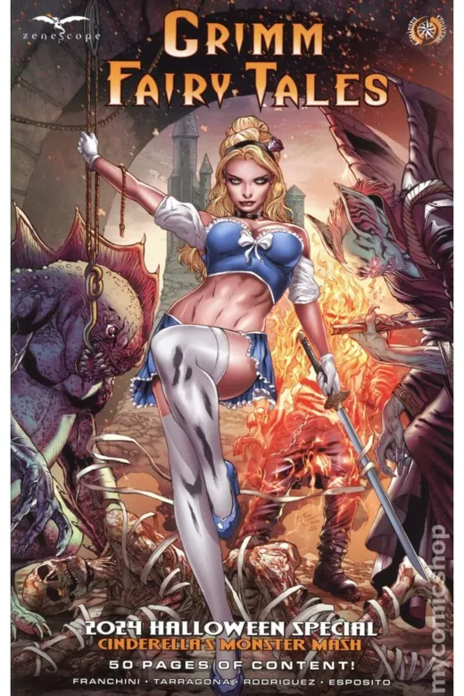 Kolektif Kitap 32184 Grimm Fairy Tales Halloween: Cinderella's Monster Mash #1A (Ingilizce)