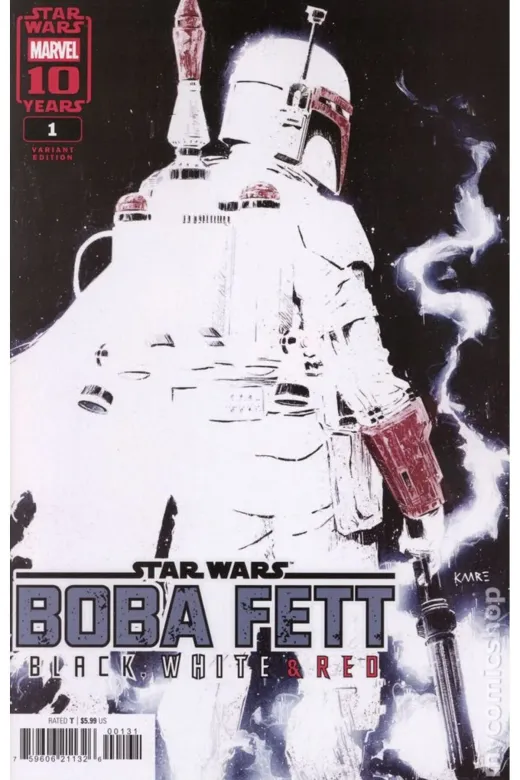 Kolektif Kitap 354460 Star Wars Boba Fett Black White And Red #1C (Ingilizce)