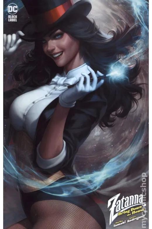 Kolektif Kitap 56565 Zatanna Bring Down The House #1B (Ingilizce) Cover By Artgerm