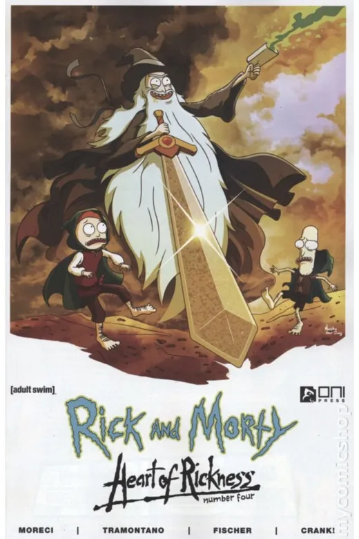 Kolektif Kitap 598742 Rick And Morty Heart Of Rickness #4B (Ingilizce) Lord Of The Rings Cover