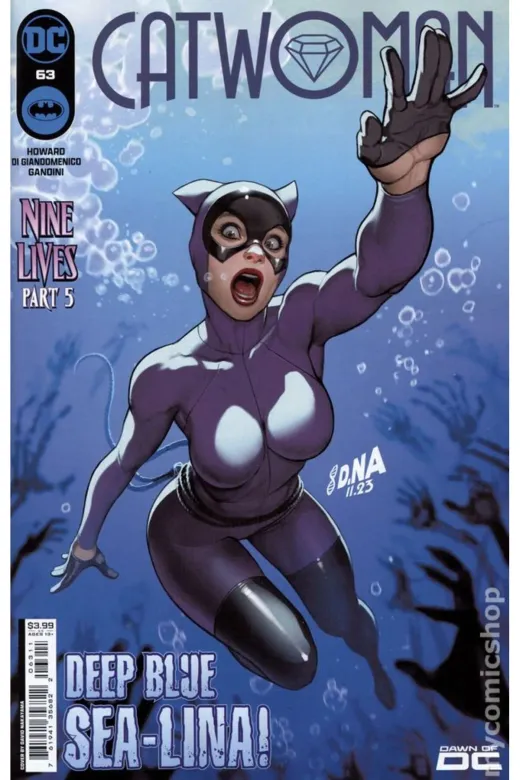 Kolektif Kitap 85146 Catwoman #63A (Ingilizce) Cover By David Nakayama