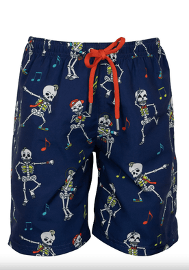 Kom 1M12MCSY231.011-C00121 Skull Desen Çocuk Deniz Şortu