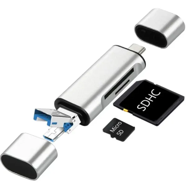Kompakt Type-c Usb 3 İn 1 Kart Okuyucu