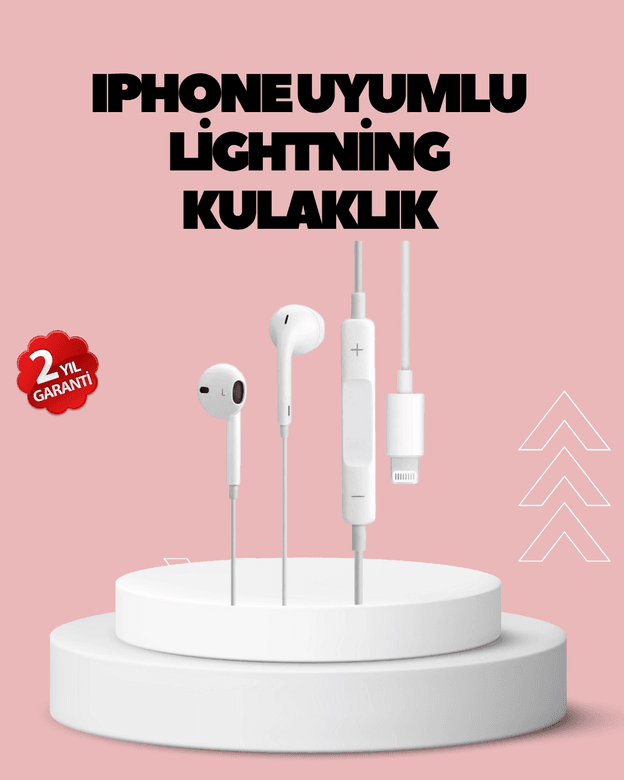 Konforlu Ergonomik Kare Tasarımlı Müzik ve Çağrı Kulaklığı