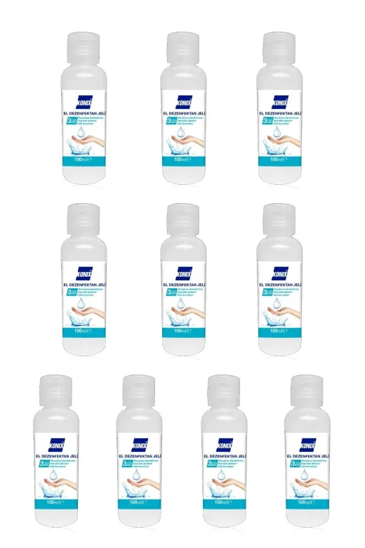 Konix 2581999258999 Virüslere Karşı Etkili El Dezenfektan Jel 100 Ml 10 Adet
