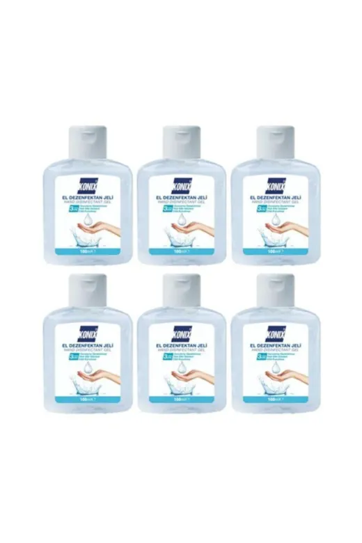 Konix 3462050010006 Jel Virüs Temizleyici El Dezenfektanı 100Ml*6