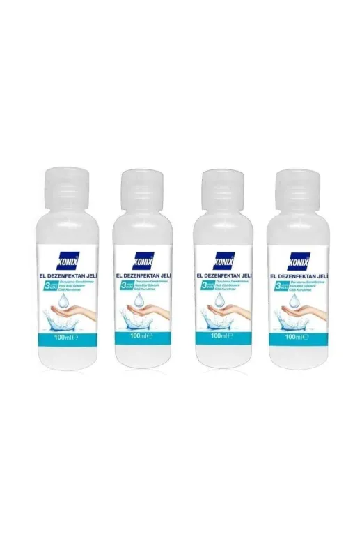 Konix 8682825433413 Jel Dezenfektan 100 Ml - 4Lü Paket