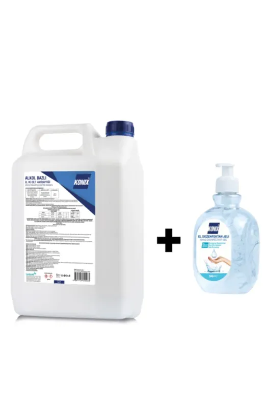 Konix BTR00000005012 5 Lt El Ve Cilt Dezenfektanı + 500 Ml Dezenfektan Hediye