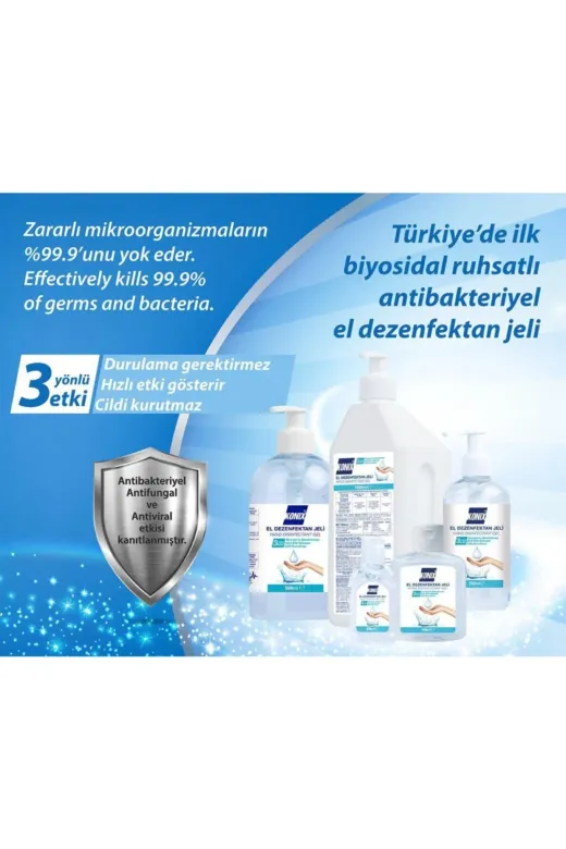 Konix KONJEL03 Jel El Dezenfektanı 250 Ml