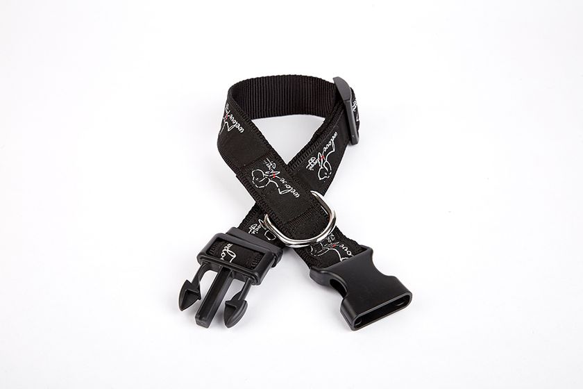 Köpek Desenli Dokuma Köpek Boyun Tasması 3 cm x 36-60 cm
