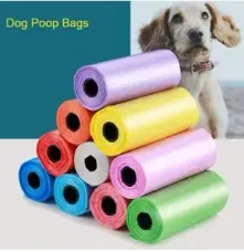 Köpek Dışkı Poşeti 4lü Düz Renk Set (4745)