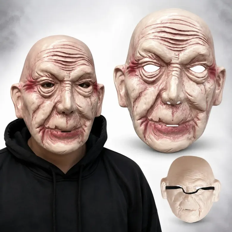 Korkunç Yaşlı Adam Gerçekçi İhtiyar Maske (4745)