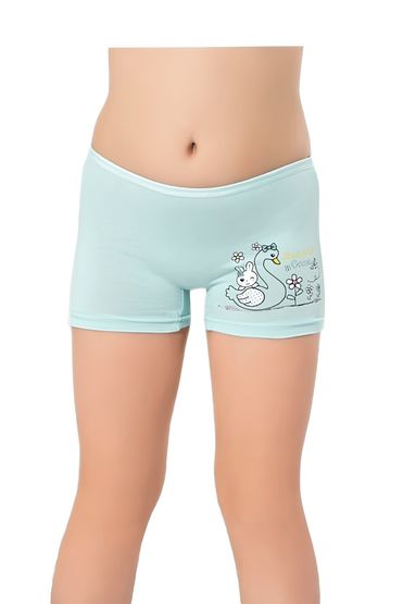 Kota Kız Çocuk Baskılı Likralı Boxer 12 Adet - 3409
