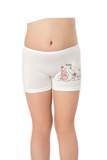 Kota Kız Çocuk Baskılı Likralı Boxer 12 Adet - 3409