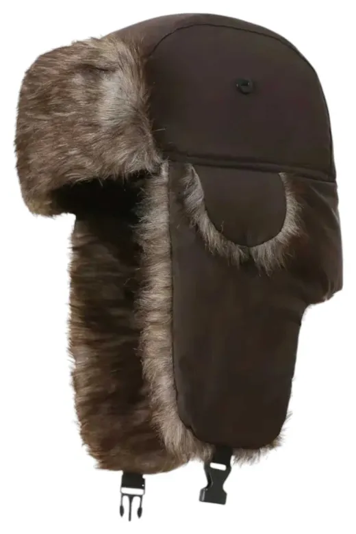KPŞ5060 Unisex Termal Peluş Kürklü Pilot Şapka