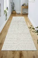 Krem Bohem İskandinav Bukle Loop Sisal Kesme Koridor Mutfak Salon Kolay Temizlenen Halı Yolluk