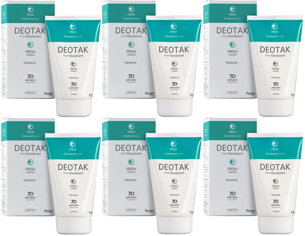Krem Deodorant Unisex 35ML Fresh (6 Lı Set)