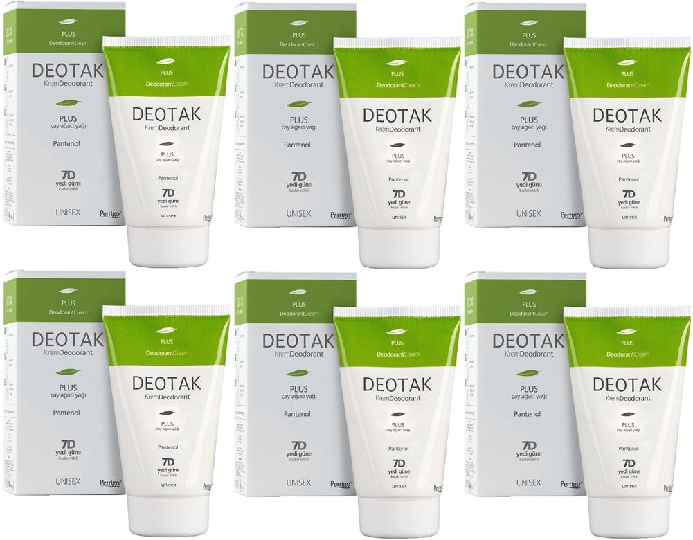 Krem Deodorant Unisex 35ML Plus (Çay Ağaçı Yağı) (6 Lı Set)
