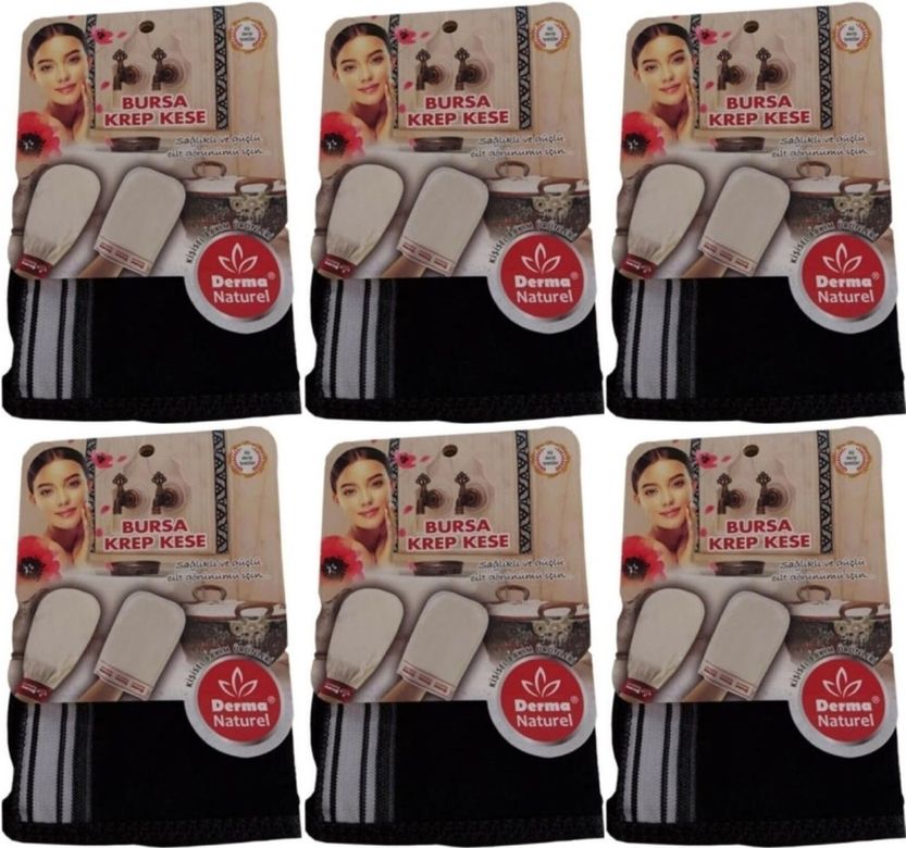 Krep Kese - Siyah MS-28 (6 Lı Set)