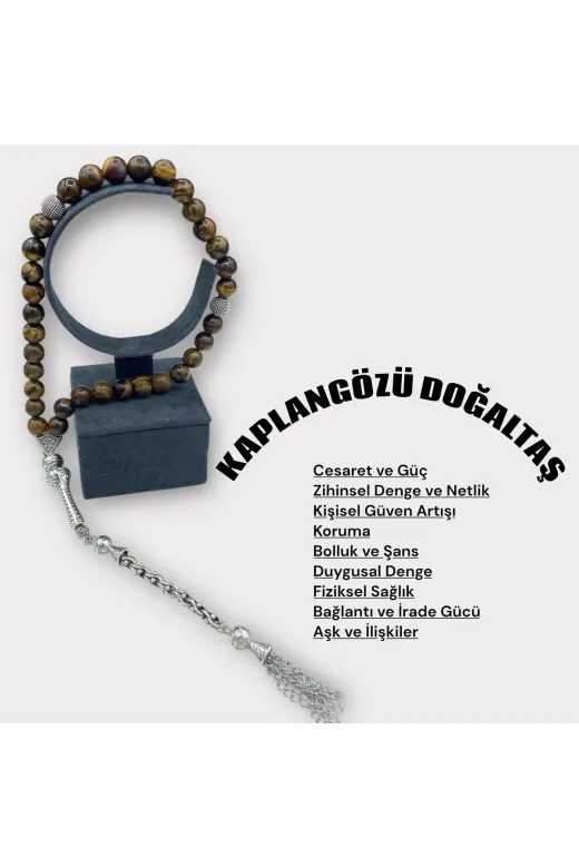 Kt Kttesbih2069 8Mm.kaplangözü Doğaltaş Tesbih