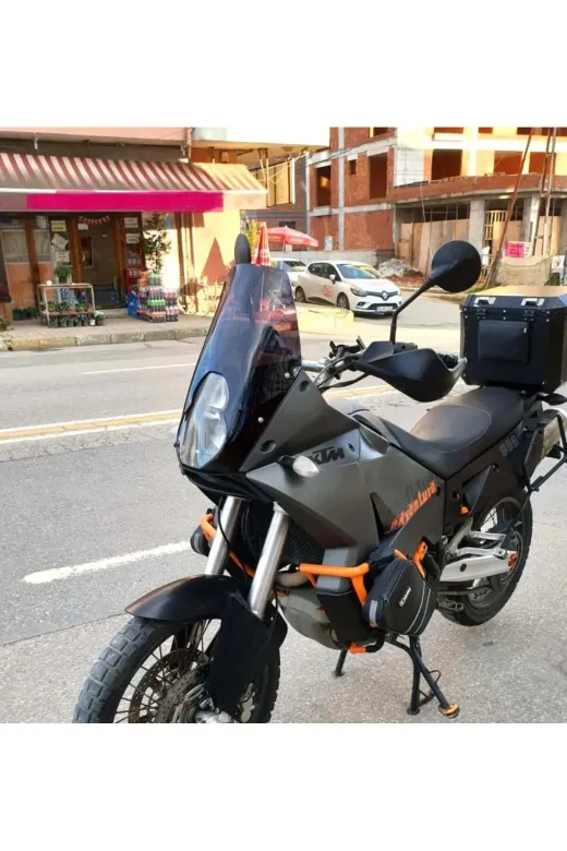 KTM 990 Adventure Ön Cam 2015-2018 Model 52cm Siyah Renkli 4mm