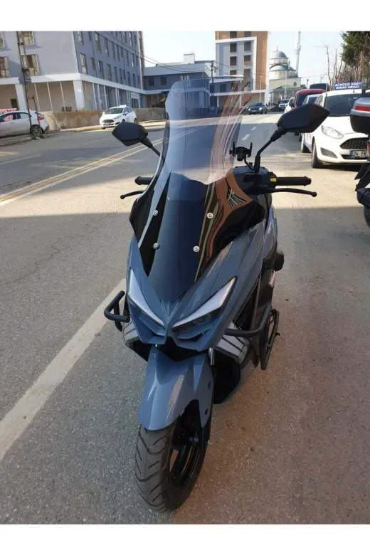 Küba Chia 125 Ön Cam 2023-2026 Model 78cm Füme Renkli 4mm UZUN