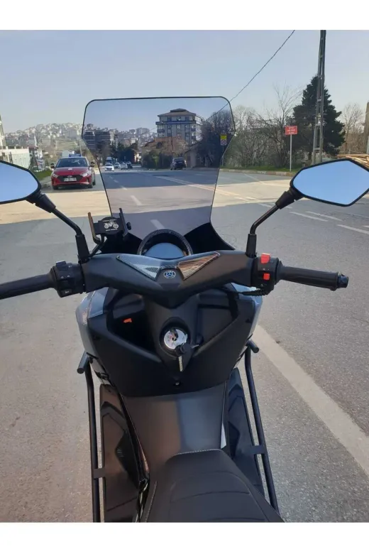 Küba Chia 125 Ön Cam 2023-2026 Model 78cm Füme Renkli 4mm UZUN