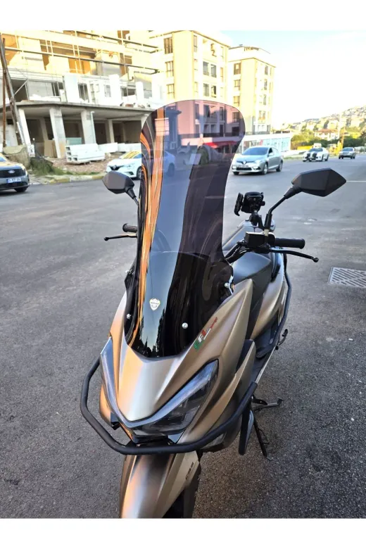 Küba Newlight 125 Pro Ön Cam 2023-2026 Model 75cm Siyah Renkli 4mm UZUN BOYLU