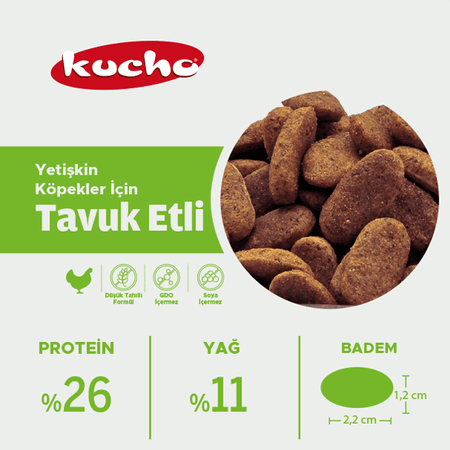 Kucho köp6506505 Adult Dog Tavuklu Yetişkin Köpek Maması 15 Kg