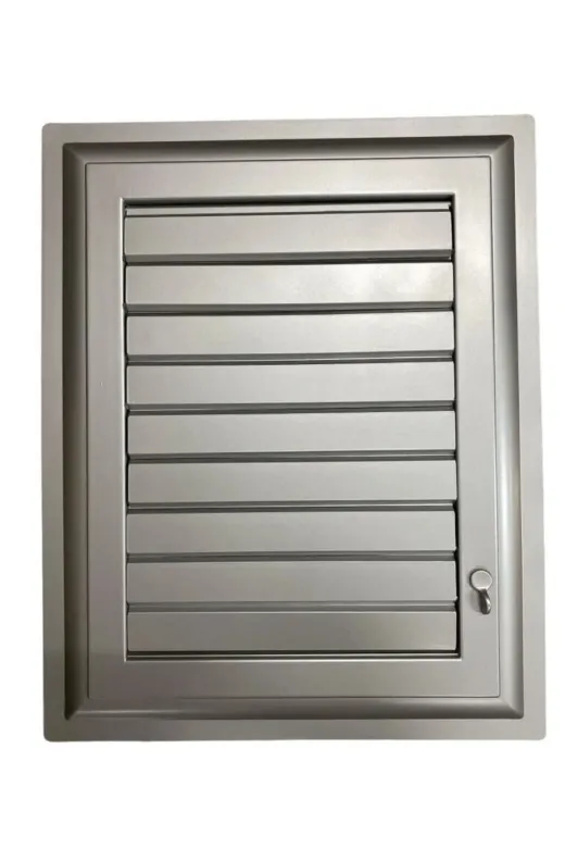 KÜÇÜK HAZİNE MEY019996673389232 Mey İthalat® Plastik Menfez 45X45 Gümüş Banyo Wc Havalandırma