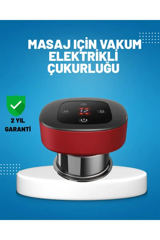 KÜÇÜK HAZİNE MEYTDUCZZZDSA32VAKUM Mey İthalat® Elektrikli Vakumlu Çukurluk Masaj Aleti Isıtmalı Ve Kırmızı Işıklı Terapi Seti