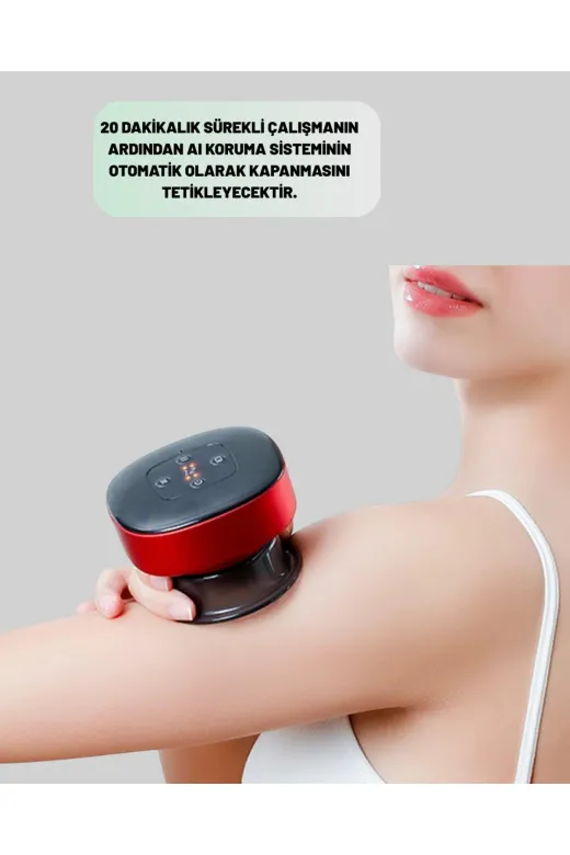 KÜÇÜK HAZİNE MEYTDUCZZZDSA32VAKUM Mey İthalat® Elektrikli Vakumlu Çukurluk Masaj Aleti Isıtmalı Ve Kırmızı Işıklı Terapi Seti