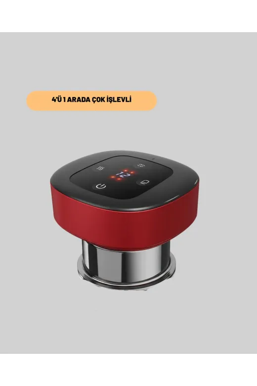KÜÇÜK HAZİNE MEYTDUCZZZDSA32VAKUM Mey İthalat® Elektrikli Vakumlu Çukurluk Masaj Aleti Isıtmalı Ve Kırmızı Işıklı Terapi Seti